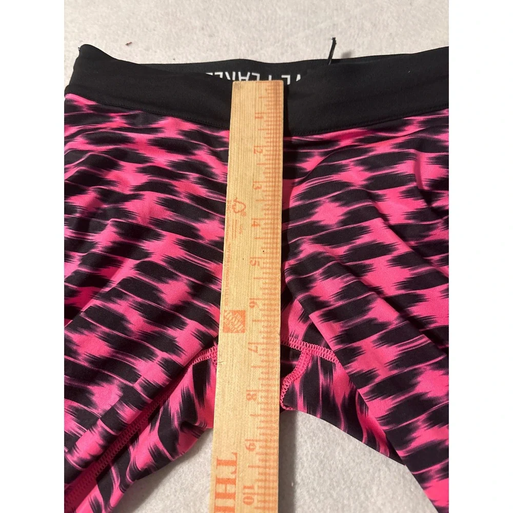 Nike Dri-Fit Pro Running Cropped Leggings Pink Black Ikat Pattern XS‎